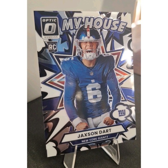 2025 Donruss Optic Jaxson Dart #2 My House RC  New York Giants NY Color Match - Picture 2 of 3